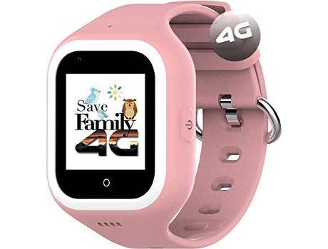 Relojsmartwatch 4g Iconic con videollamada gps infantil y juvenil savefamily. wifi bluetooth fondos de pantalla identificador llamadas boton sos waterproof. smartwatch para niños rosa 8425402547182 356 1.4