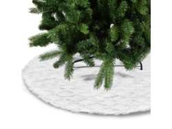 Falda Para Árbol De Navidad Reutilizable De Felpa Suave De Piel Sintética De 122 Cm (48 Pulgadas) Para Decoración Navideña.