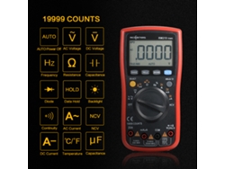 Multímetro Digital True-rms 19999 Counts Ncv Tester Voltaje Corriente Ohm