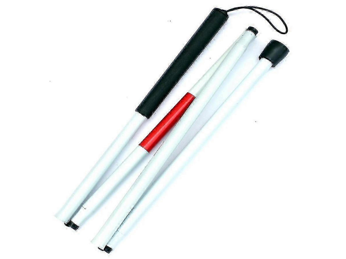 Bastón metálico plegable y ajustable, 127 cm (50 pulgadas), para personas ciegas y mayores: ayuda de movilidad ligera y duradera para personas con baja visión.