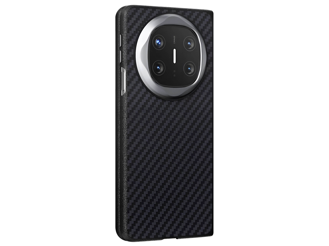 Abeel Funda Magsafe Para Huawei Mate X6 Antideslizante Efecto Carbono Negro