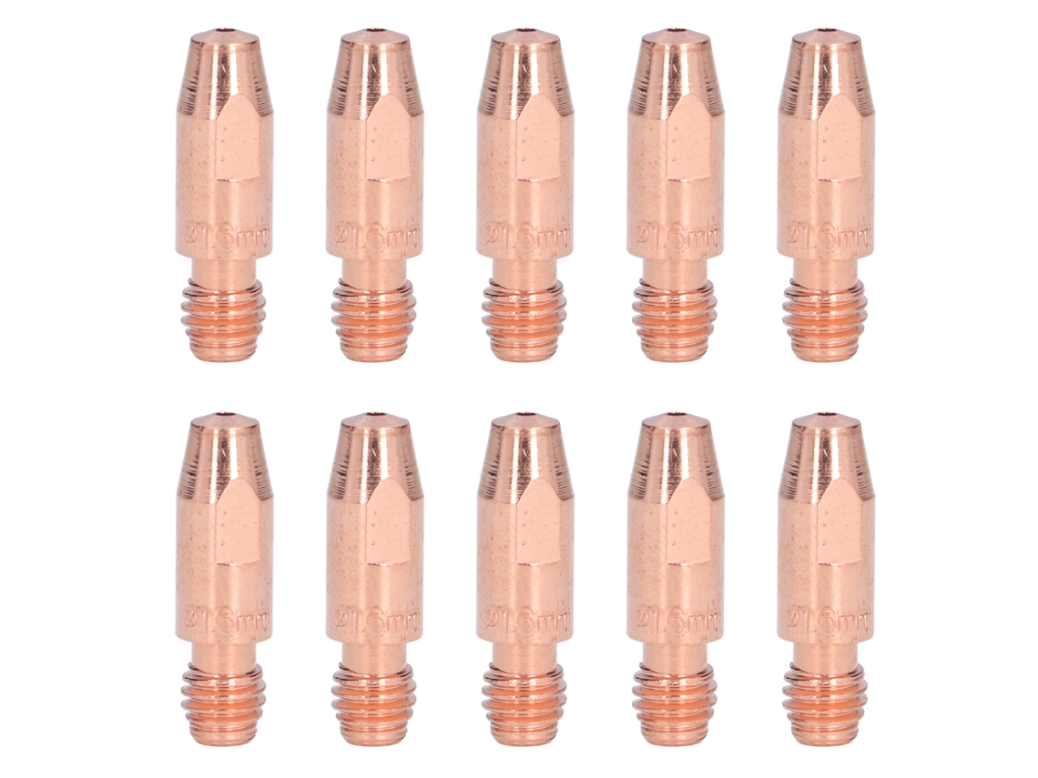 Juego De 10 Puntas De Contacto De Cobre 36kd1.6x30 Accesorio Para Soldadura