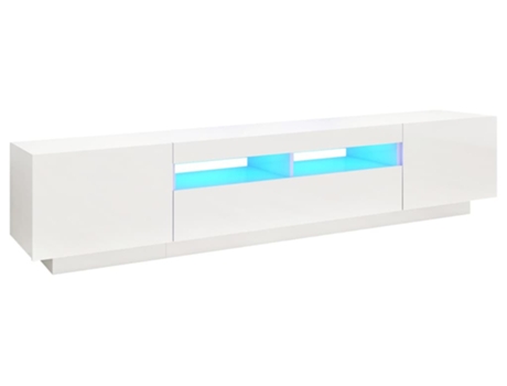 Mueble para la televisión VIDAXL Blanco Madera contrachapada (200x35x40 cm)