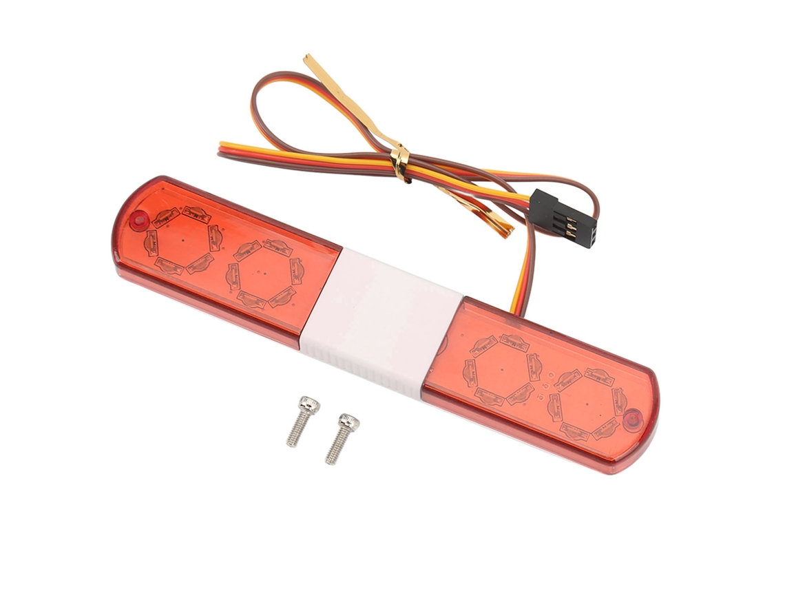 Luz Led De Policía Para Coches Rc Con 4 Modos, Efecto De Destello Simulado Para Coches Rc A Escala 1/8 Y 1/10, Color Rojo.