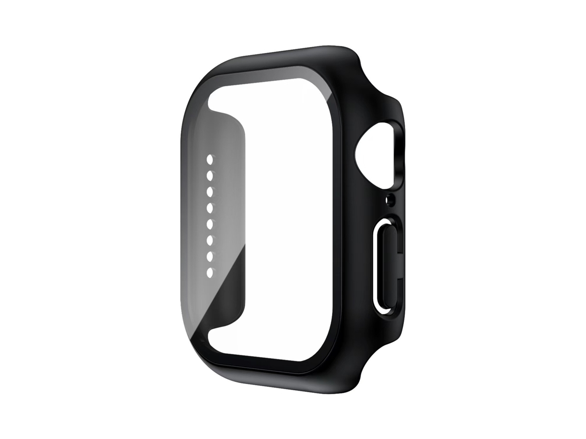 Capa Para Apple Watch Series 10 De 46 Mm Con Protector De Pantalla De Vidrio Templado (negro) Spqment