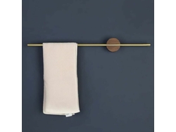 Toallero de pared de nogal, 40 cm, autoadhesivo NEVEANCE