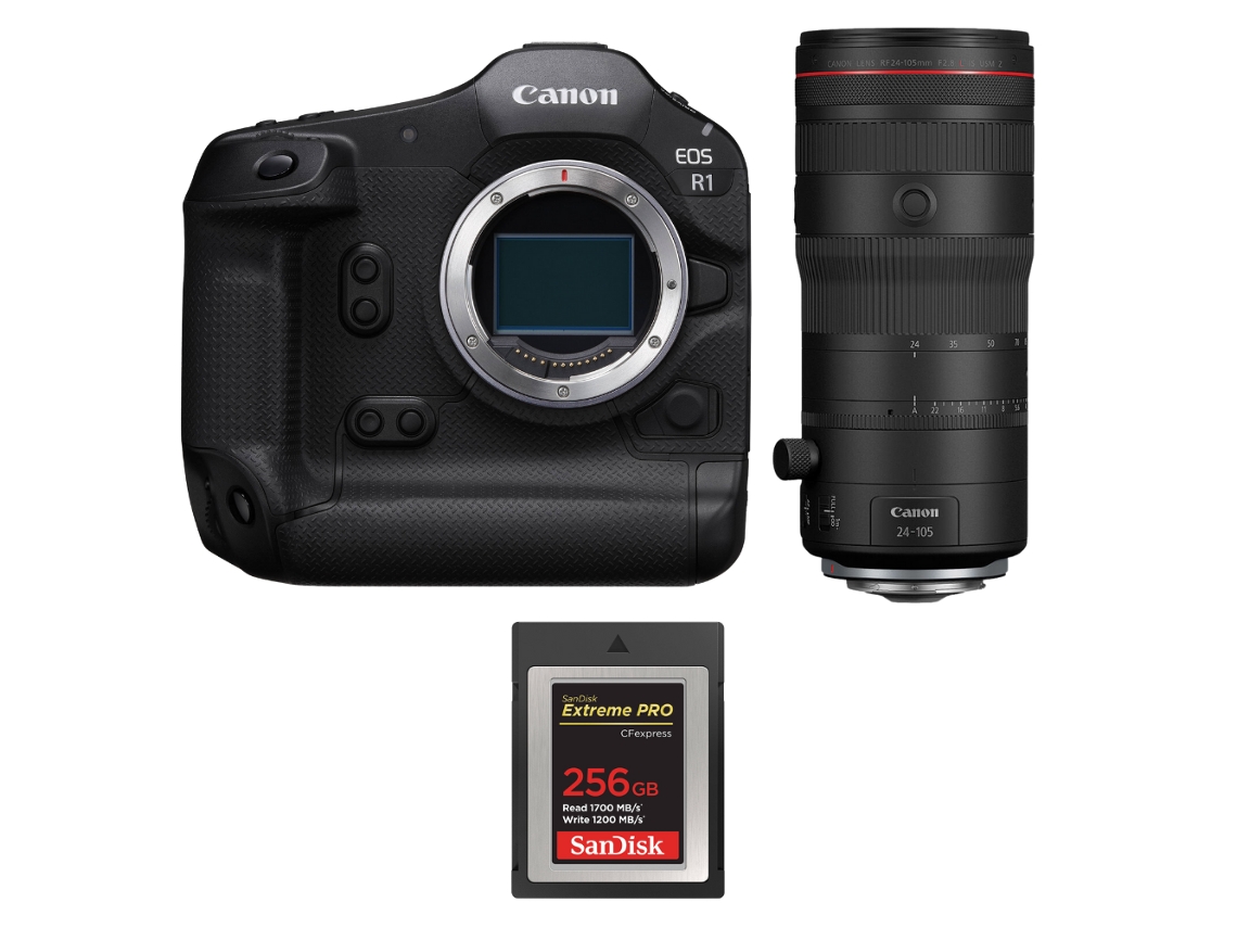 Canon Eos R1 + Rf 24-105mm F/2.8 L Is Usm Z + 1 Sandisk 256gb Extreme Pro Cfexpress Type B + Ebook “20 Consejos Para Fotos Que Impactan”