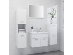 Conjunto de muebles de baño de madera blanca Lovely Home