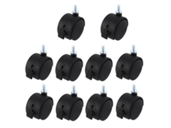 Ruedas Nailon 135h Giratorias Freno 10 Unidad Para Muebles