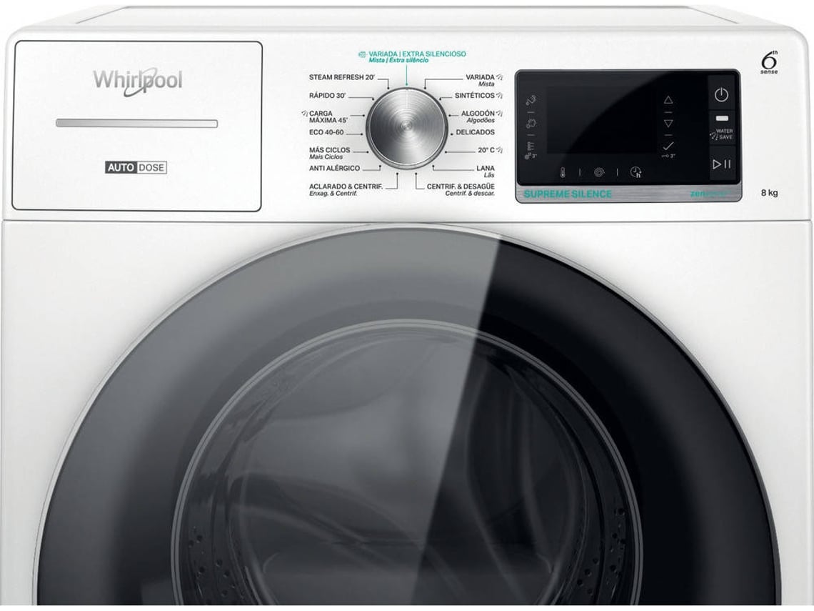 Lavadora WHIRLPOOL W8 W846WR SPT (8 kg - 1400 rpm - Blanco)