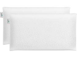 Almohada Viscoelástica x2 70 cm Nalui Lavander con Doble Funda (Firmeza Media) Blanco