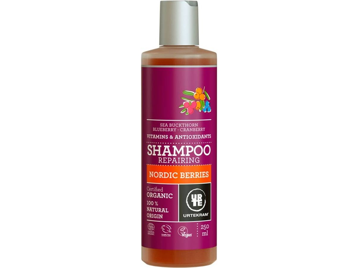 Champú URTEKRAM Reparador de Bayas Nórdicas (250 ml)