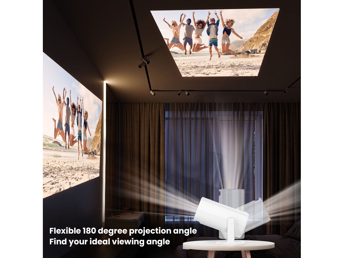Baoj-2026projetor Inteligente Portátil Hd Sem Fio Bluetooth Para Cinema Ao Ar Livre E Dormitório Com Plug Us