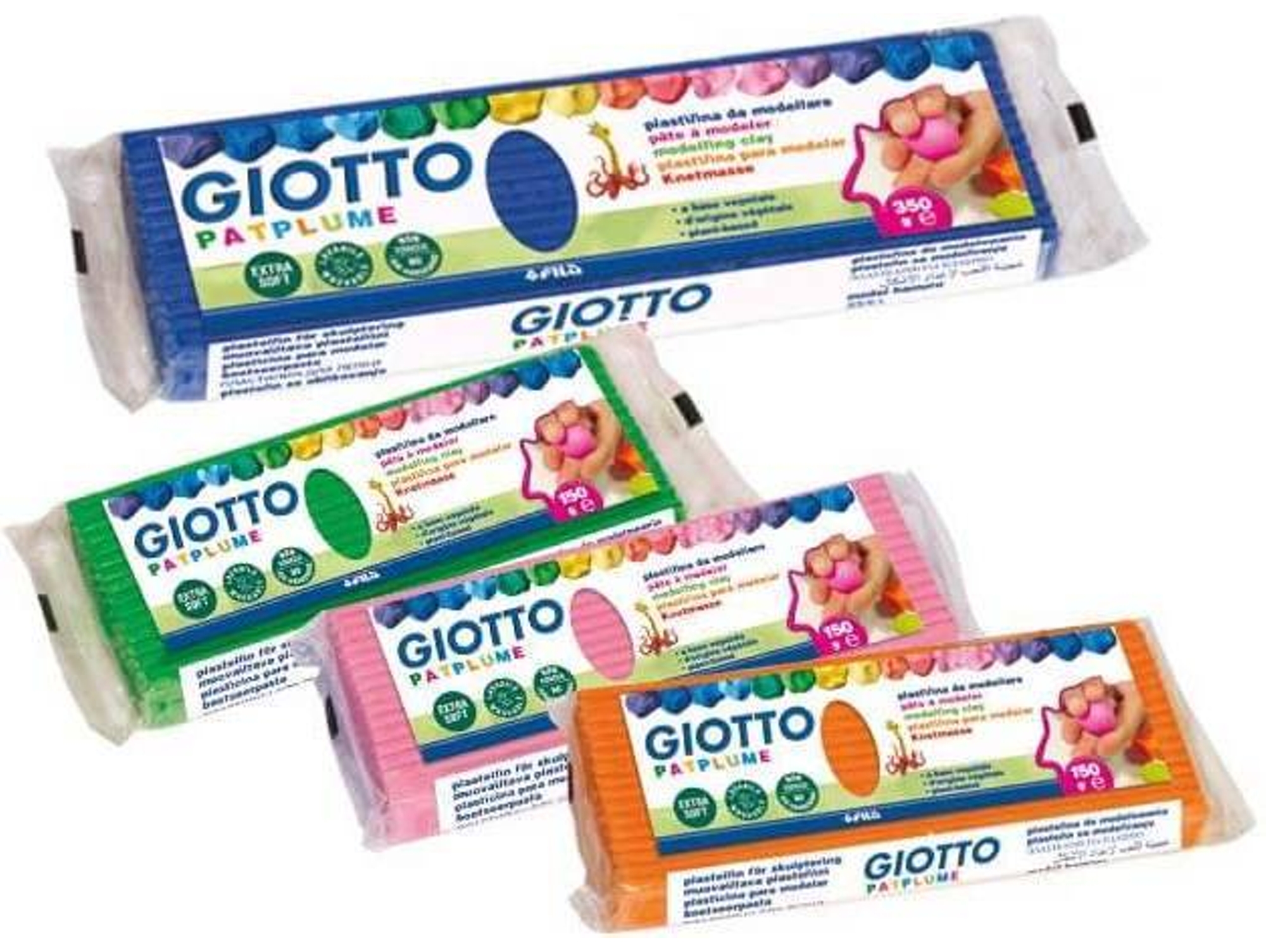 Plastilina GIOTTO Patplume 350 g (Blanco)
