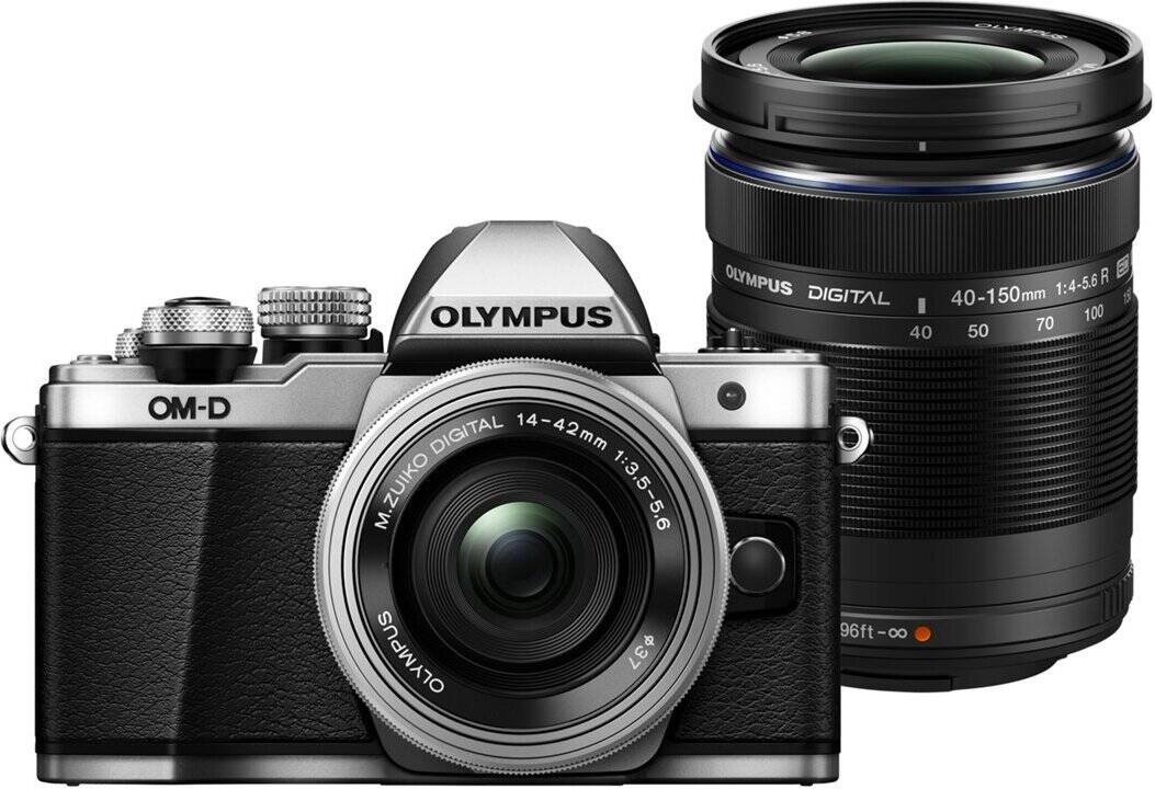 Cámara Mirrorless OLYMPUS E-M10 MKII DZK + 14-42 mm+40-150mm (16 MP - Sensor: Micro 4/3 - ISO: 100 a 25600)