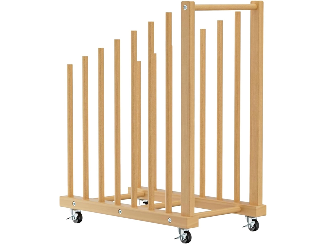 Soporte para lienzos artísticos, soporte compacto de madera, organizador de pintura, material escolar para arte - Slowmoose