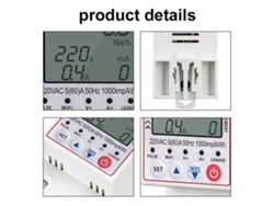 Protector De Reconexión Automática Wifi Inteligente Tuya Con Medidor De Energía Y Pantalla Lcd