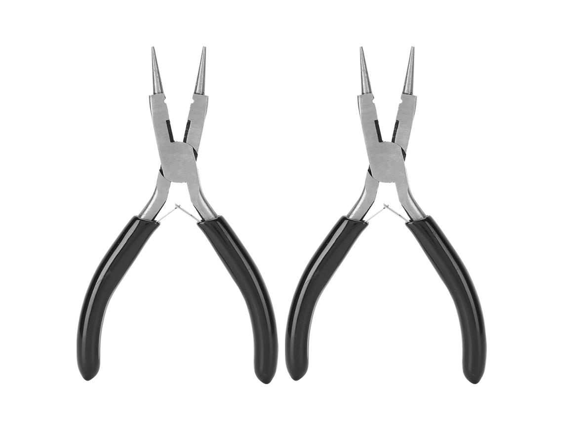 Alicates De Punta Redonda 4 En 1, Herramienta Multifuncional Para Joyería, Relojes Y Fundición De Metales (2 Unidades)