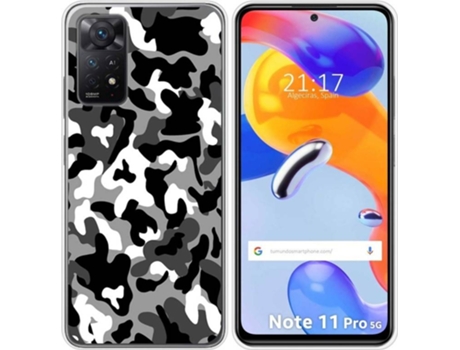 Carcasa Xiaomi Redmi Note 11 Pro TUMUNDOSMARTPHONE Dibujos Snow Camuflaje Multicolor