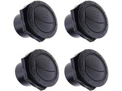 Deflector De Aire Acondicionado Para Panel De Coche, Ventanas De Aire Negro, 2 Piezas, Abs, Fácil Instalación Y Limpieza 4 Piezas