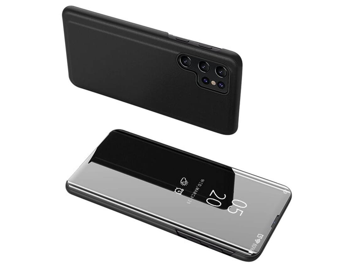 Funda Protectora Universal Para Samsung Galaxy S24 Con Tapa, Color Negro