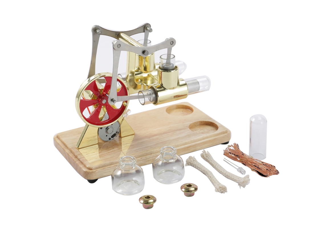 Kit Motor Motor De Aire Caliente Con Led Para Experimentos Científicos Y Educación