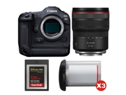 Canon Eos R3 + Rf 14-35mm F/4 L Is Usm + 1 Sandisk 128gb Extreme Pro Cfexpress Type B + 3 Canon Lp-e19 + Ebook “20 Consejos Para Fotos Que Impactan”