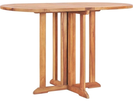 Mesa de jardín VIDAXL Marrón Madera (120x70x75 cm)