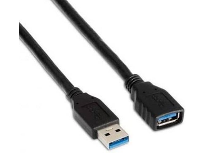 Cable de Datos AISEN (USB A - 2 m - Negro)