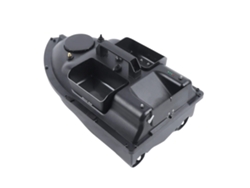 Lancha motora, control remoto de largo alcance, luces LED nocturnas, OEM negro
