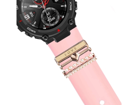 Correa Amazfit T-Rex Pro Pulsera con Adorno Love Rosa
