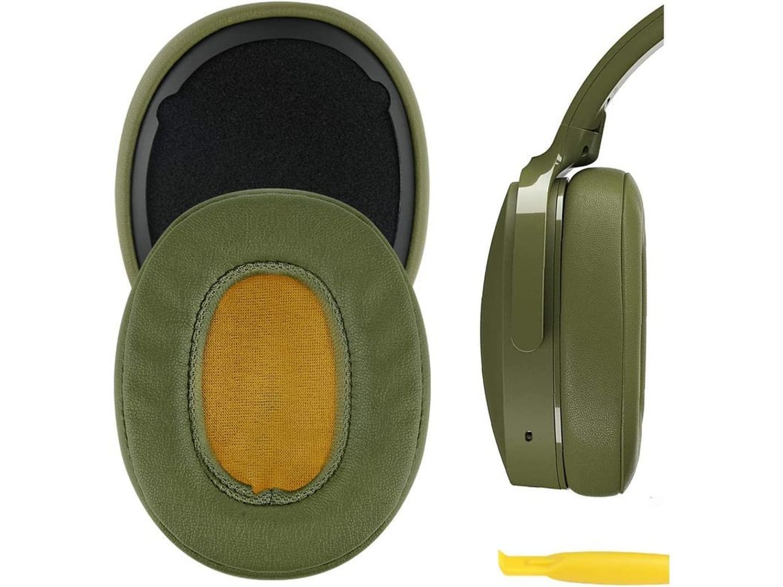Almohadillas De Piel Proteica Para Auriculares Inalámbricos Skullcandy Crusher Evo Anc Hesh 3 Verdes