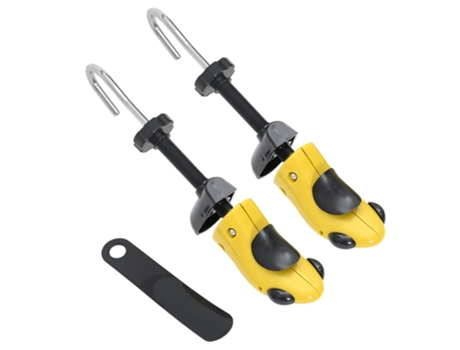 Ensanchadores de zapatos con horma plástico amarillo VIDAXL (EU34-37)