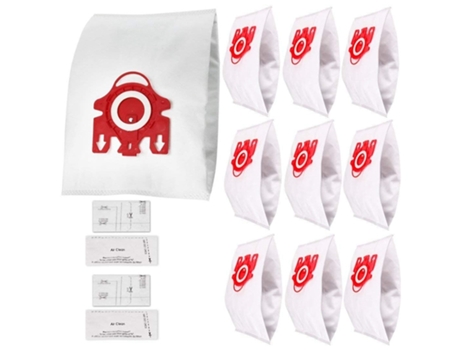 Reemplaza 10123220, paquete de 10 bolsas tipo Fjm y 4 microfiltros para piezas de aspiradora Miele