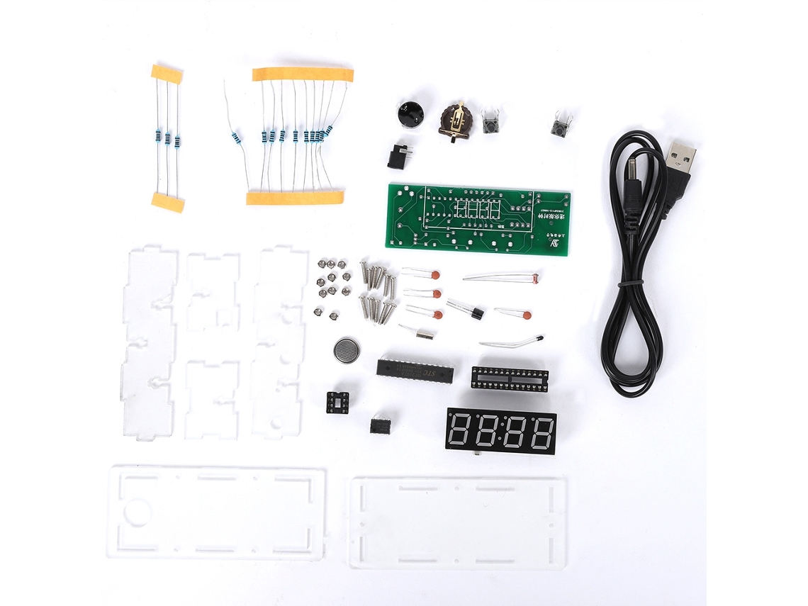 Kit de reloj electrónico DIY con módulo MCU