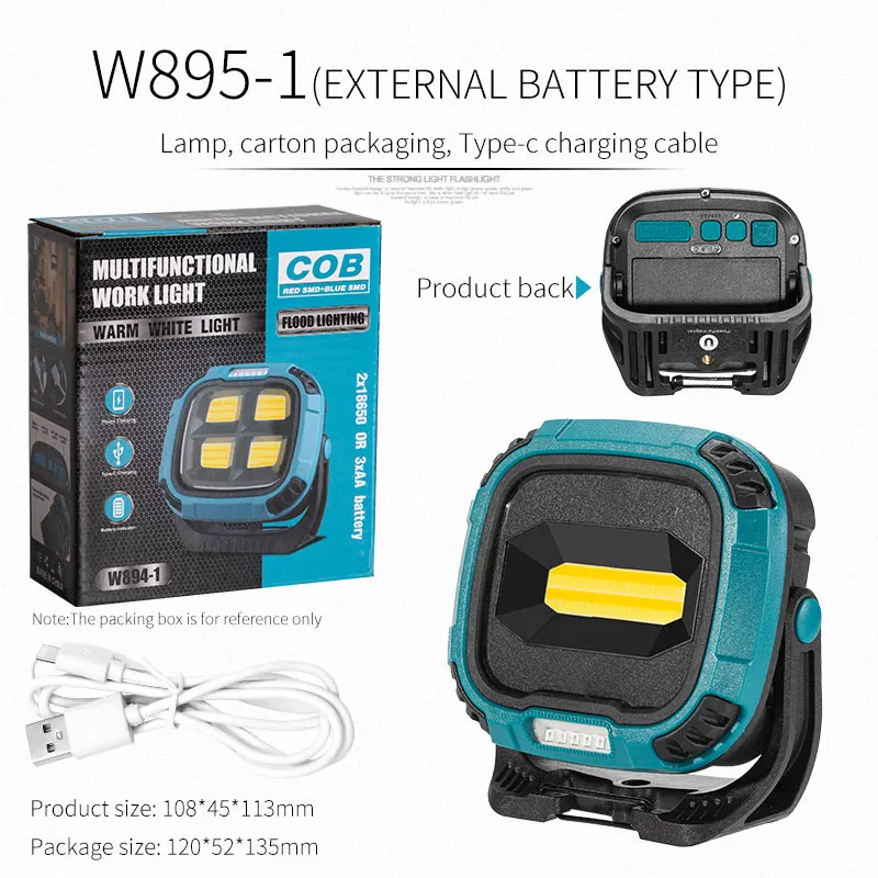 Linterna Portátil Ultrabrillante - Recargable Por Usb - Emergencia Exterior - Banco De Energía - Iluminación De Trabajo Y Mantenimiento
