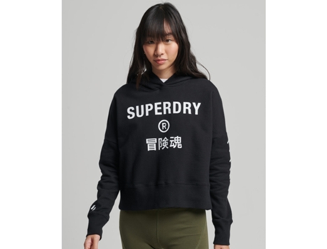 Sudadera SUPERDRY Algodón Mujer (36 - Negro)