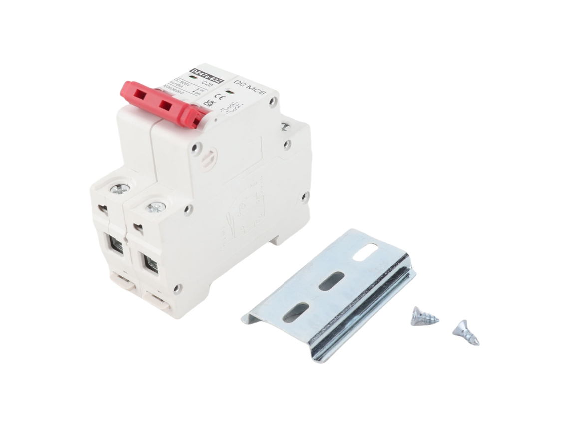 Disyuntor De Corriente Continua 2p 20a 500v Miniatura Protección Contra Cortocircuito Extinción De Arco