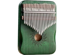 Piano de Polegar Kalimba DIGITALLAB Instrumento Para Principiantes, 21 Teclas (Verde)