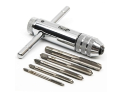 Conjunto De Brocas Métricas M3-m8 Con Llave De Trinquete Reversible Ajustable Para Roscado