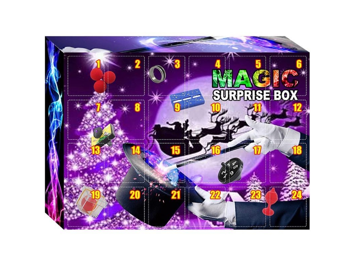 Calendario De Adviento Con 24 Puertecitas, Juguete De Regalo De Navidad, Caja Misteriosa Para Niños.
