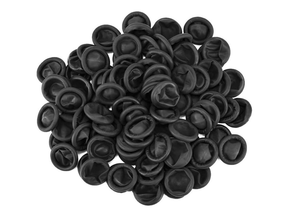 Protector De Dedos De Látex Antiestático Para Reparación Electrónica Y Tatuajes, Negro, 500 G