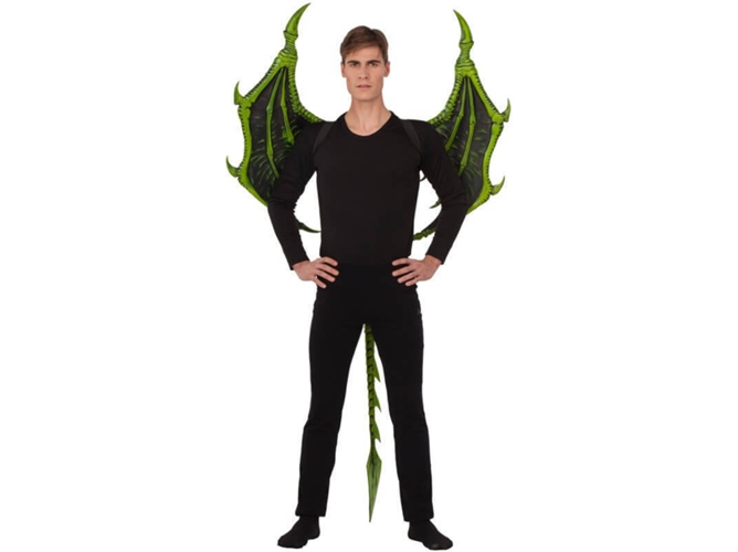 Alas DISFRAZZES Dragón Verdes (107 x 89 x 4 cm)