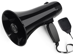 Altavoz Portátil De 35 W Con Micrófono Desmontable Y Sirena Integrada - Negro