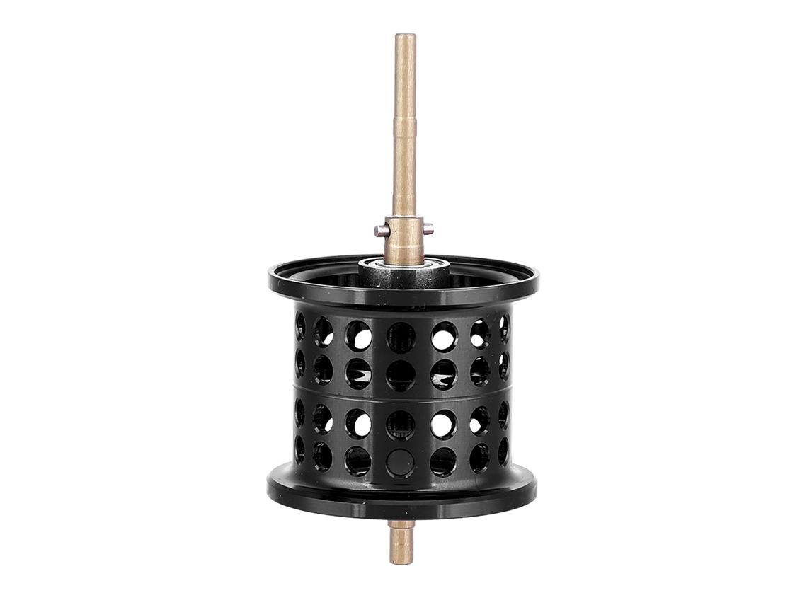 Carrete De Pesca Redondo De Aluminio Con Rodamiento De Bolas Para Carretes De Casting Pmax3/bmax3/smax3 (negro)