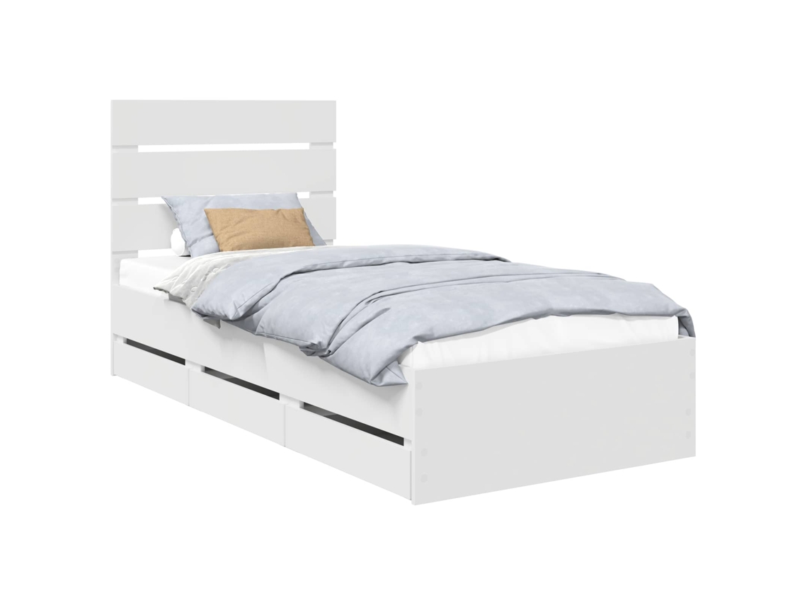 Maison Exclusive - Estructura De Cama Con Cajón 75 X 190 Cm Madera Ingenieril