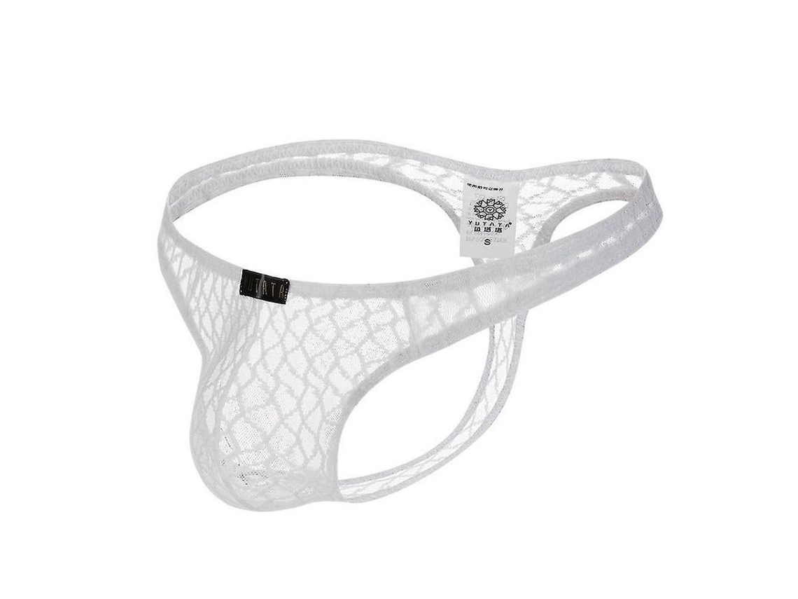 Braguitas De Encaje Sexy Para Hombre, Ropa Interior Transparente, Braguitas De Tela De Poliéster.