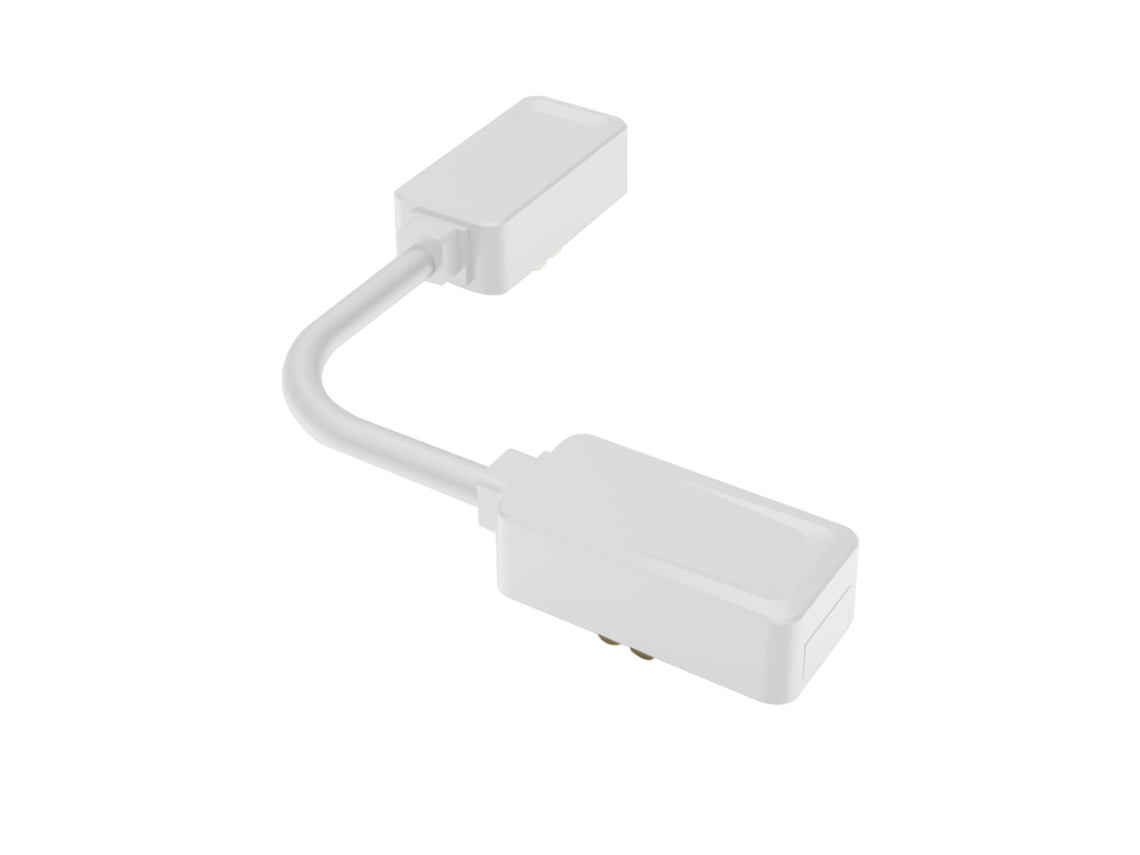 Conector Latiguillo Esquina para Carril Magnético 25mm Super Slim Empotrado/Suspensión LEDKIA