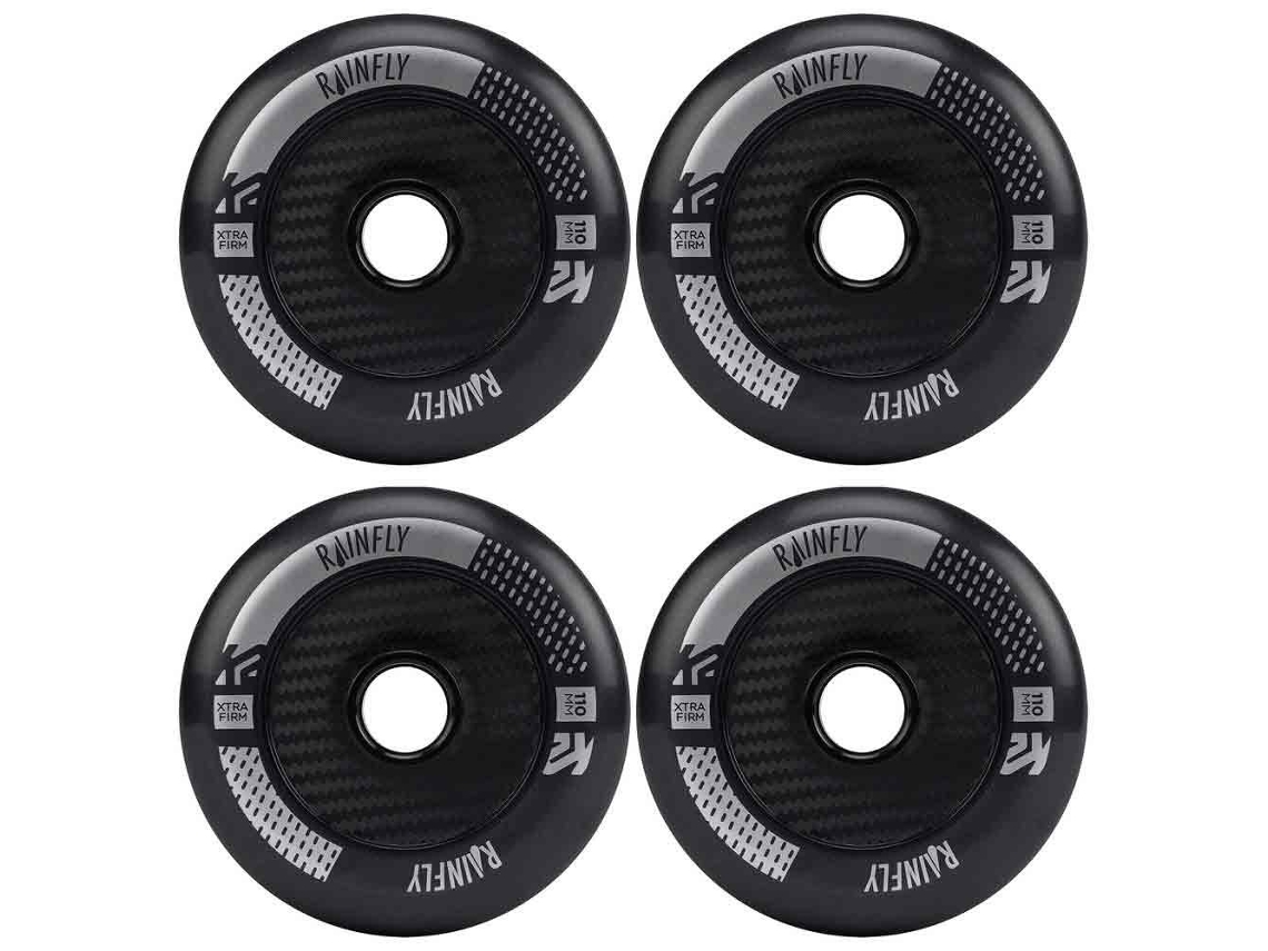 Rodas de Patins em Linha Rainfly 4 Unidades Preto 110 Mmk2 Skate