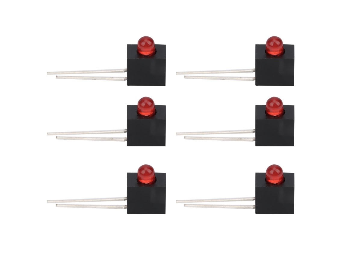Juego de 100 piezas: Base y pantalla con LED de 3 mm y acabado industrial.